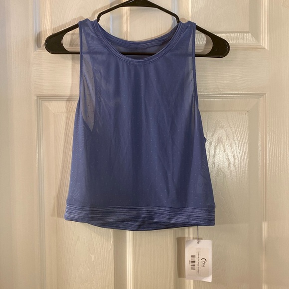 ZYIA ACTIVE Calm Blue Luxe Strappy Sports Bra Active Workout Top NWT - Picture 4 of 12